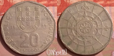 Португалия 50 эскудо 1989 года, KM# 636, 055l-094