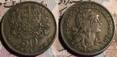 Португалия 50 сентаво 1968 г., см. сост., 51-098