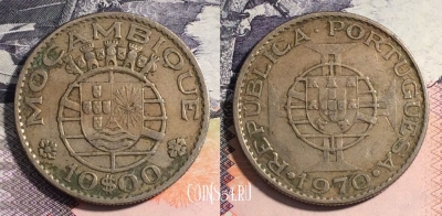 Португальский Мозамбик 10 эскудо 1970 года, 165-008