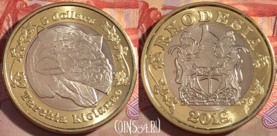 Родезия 5 долларов 2018 года, UNC, 265-134