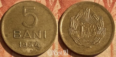 Румыния 5 бань 1954 года, KM# 83.2, 463q-382