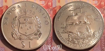 Самоа 1 тала 1972 года, KM# 11, UNC, 118l-145