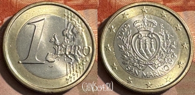 Сан-Марино 1 евро 2009 года, KM# 485, 468s-647