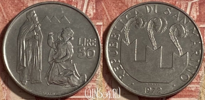 Сан-Марино 50 лир 1972 года, KM# 19, 477р-082