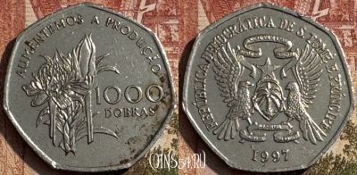 Сан-Томе и Принсипи 1000 добр 1997, KM# 90, 188s-012