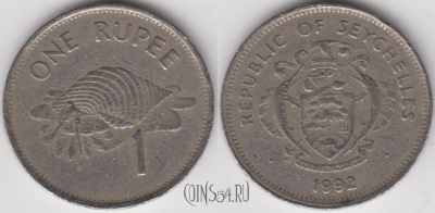 Сейшелы 1 рупия 1992 года, KM# 50, 131-049