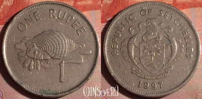 Сейшельские Острова 1 рупия 1997 года, KM# 50, 185f-054