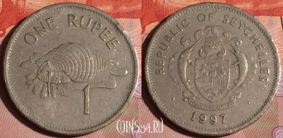 Сейшельские Острова 1 рупия 1997 года, KM# 50, 203c-055