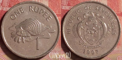 Сейшельские Острова 1 рупия 1997 года, KM# 50, 232j-003