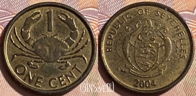 Сейшельские Острова 1 цент 2004 года, 464q-117