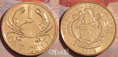 Сейшельские Острова 1 цент 2014 года, UNC, 265b-133