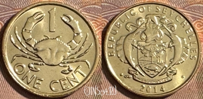 Сейшельские Острова 1 цент 2014 года, UNC, s512s-061