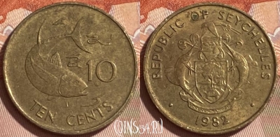 Сейшельские Острова 10 центов 1982 г., KM# 48, 219r-091