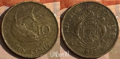 Сейшельские Острова 10 центов 1982 г., KM# 48, 231t-017