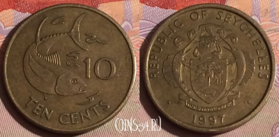 Сейшельские Острова 10 центов 1997 г., KM# 48, 326-041