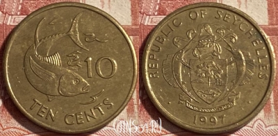 Сейшельские Острова 10 центов 1997 г., KM# 48, 491р-087 ♛