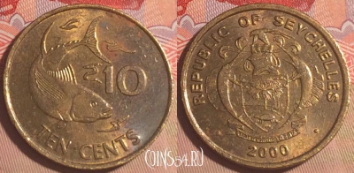 Сейшельские Острова 10 центов 2000 г., KM# 48, 202a-094