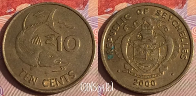 Сейшельские Острова 10 центов 2000 г., KM# 48, 296c-074