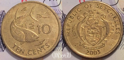 Сейшелы 10 центов 2003 года, KM# 48, 126-091