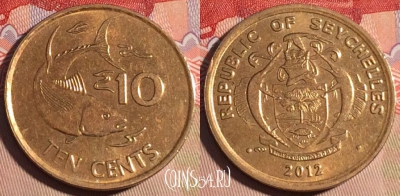 Сейшельские Острова 10 центов 2012 г., KM# 48a, 199a-051