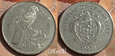 Сейшельские Острова 25 центов 1997 г., KM# 49a, s513s-058