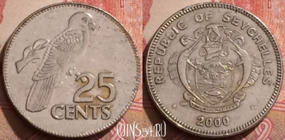 Сейшельские Острова 25 центов 2000 года, KM# 49a, 283k-017