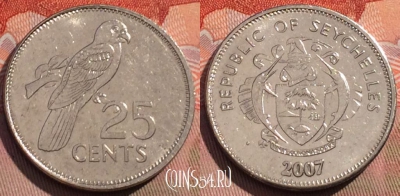 Сейшельские Острова 25 центов 2007 г., KM# 49a, 269a-011