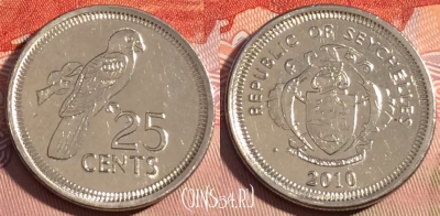Сейшельские Острова 25 центов 2010 г., KM# 49a, 082c-065