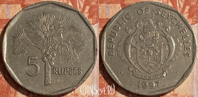 Сейшельские Острова 5 рупий 1997 г., KM# 51, 096r-069