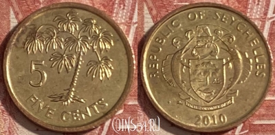 Сейшельские Острова 5 центов 2010 г., 475r-009