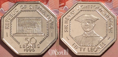 Сьерра-Леоне 50 леоне 1996 года, KM# 45, UNC, 245-076