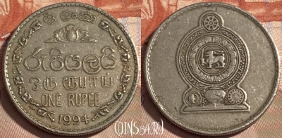 Шри-Ланка 1 рупия 1994 года, KM# 136.2, 497р-075