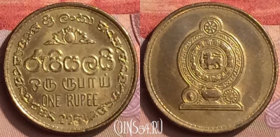 Шри-Ланка 1 рупия 2009 года, KM# 136.3, 444-040