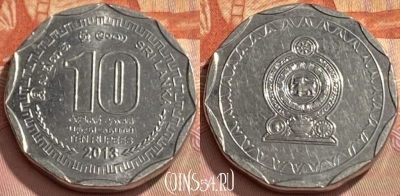 Шри-Ланка 10 рупий 2013 года, KM# 181a, 468q-041