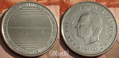 Швеция 1 крона 2009 года, KM# 916, 173s-047