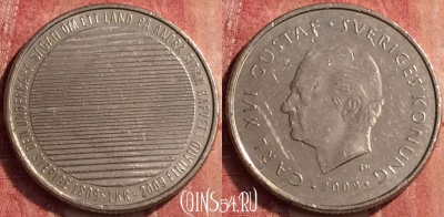 Швеция 1 крона 2009 года, KM# 916, 410-073