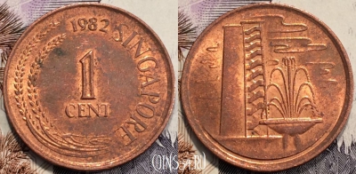 Сингапур 1 цент 1982 года, КМ 1a, 115-004