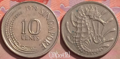 Сингапур 10 центов 1979 года, KM# 3, 135j-134