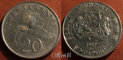 Сингапур 20 центов 1987 года, 49-108