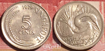 Сингапур 5 центов 1979 года, KM# 2, 060c-039