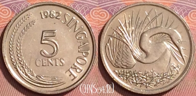 Сингапур 5 центов 1982 года, KM# 2, 200l-049