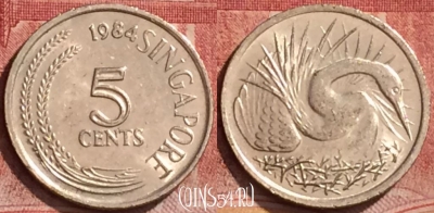 Сингапур 5 центов 1984 года, KM# 2, 148l-082