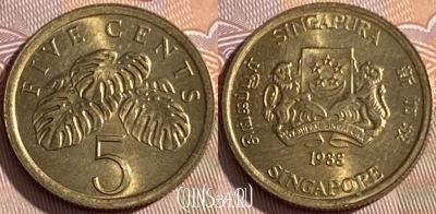 Сингапур 5 центов 1988 года, KM# 50, 258q-005
