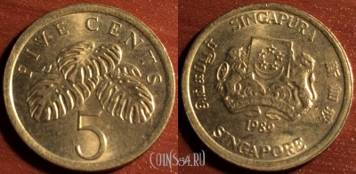 Сингапур 5 центов 1989 год, 56-002