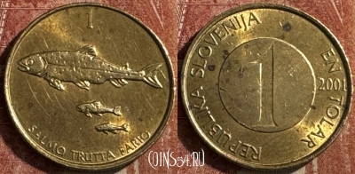 Словения 1 толар 2001 года, KM# 4, 471s-081
