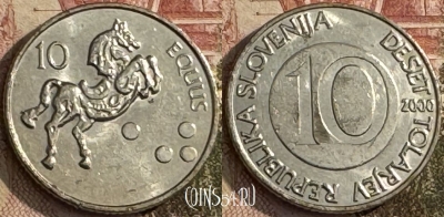 Словения 10 толаров 2000 года, KM# 41, s267t-068