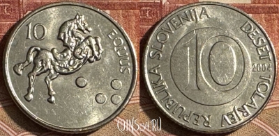 Словения 10 толаров 2004 года, KM# 41, s094t-107
