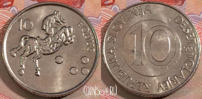 Словения 10 толаров 2004 года, KM# 41, 135b-003
