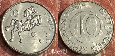 Словения 10 толаров 2004 года, KM# 41, s244t-086