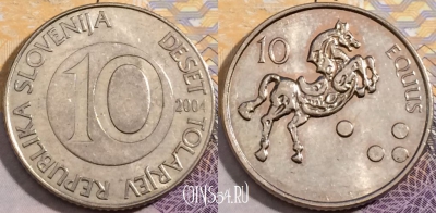 Словения 10 толаров 2004 года, KM# 41, a120-011